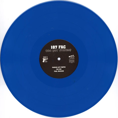 187 Fac - Fac Not Fiction Colored Vinyl Edition
