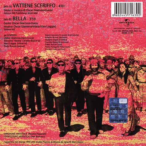 Statuto - Vattene Sceriffo Record Store Day 2022 Vinyl Edition