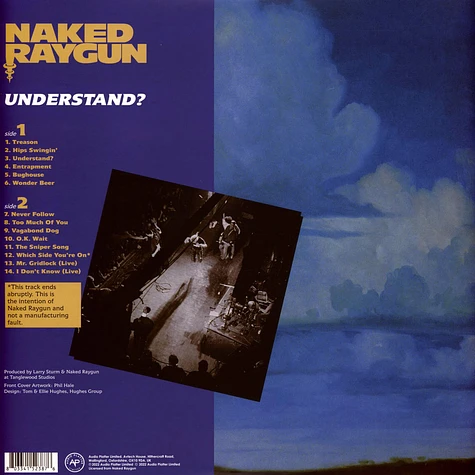 Naked Raygun - Understand? Blue Vinyl Edition