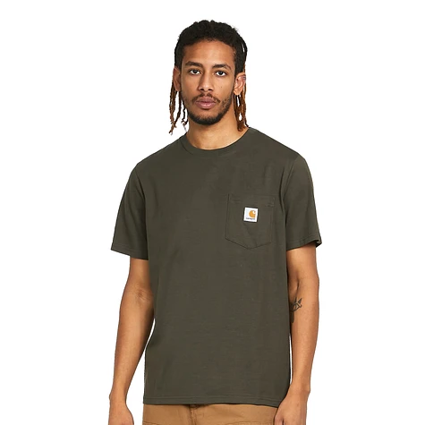 Carhartt WIP POCKET - Basic T-shirt - cypress/olive 