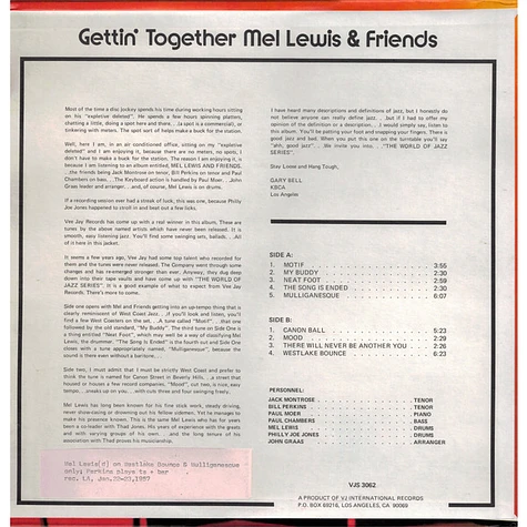 Mel Lewis & Friends - Gettin' Together