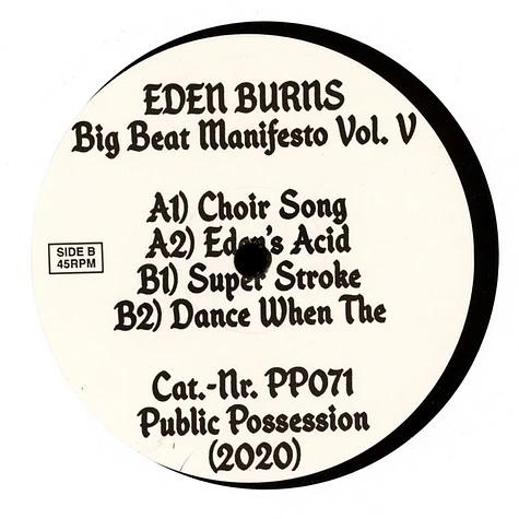 Eden Burns - Big Beat Manifesto Volume V