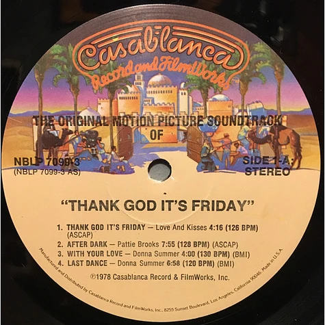 V.A. - OST Thank God It's Friday