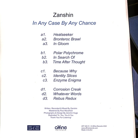 Zanshin - In Any Case By Any Chance
