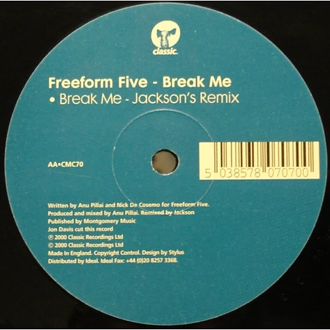Freeform Five - Break Me (Remixes)