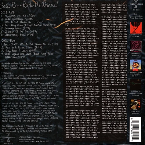 Sun Ra - Ra To The Rescue Transculent Green Vinyl Edition