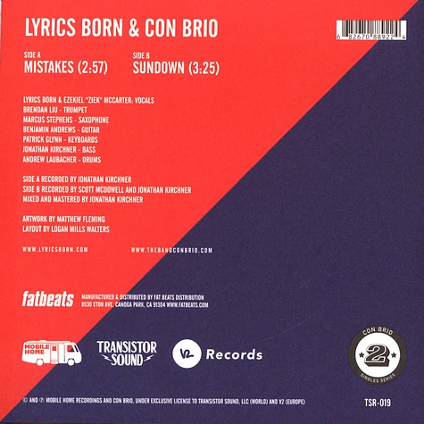 Lyrics Born & Con Brio - Mistakes / Sundown