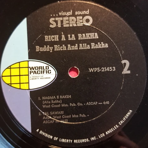 Buddy Rich And Alla Rakha - Rich À La Rakha