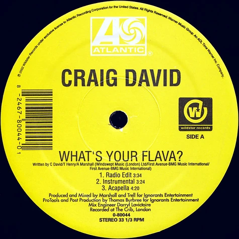 Craig David - What's Your Flava?