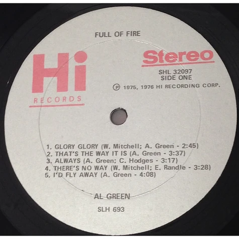 Al Green - Full Of Fire