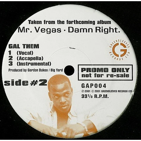Mr. Vegas - How About That / Gal Them