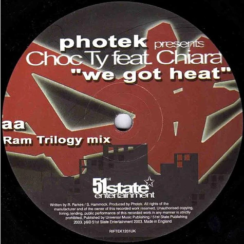 Photek Presents Choc Ty - We Got Heat (Remixes)