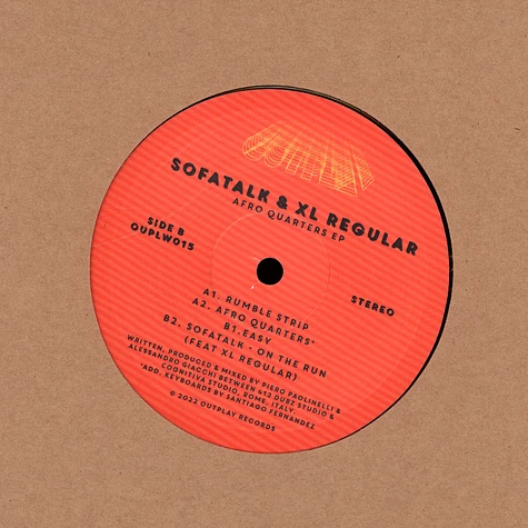 Sofatalk & Xl Regular - Afro Quarters EP