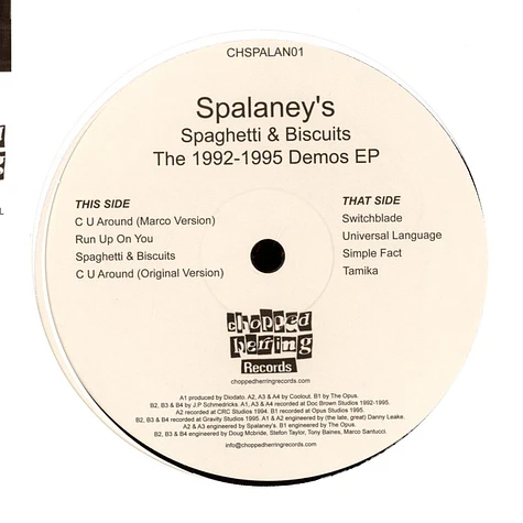 Spalaney's - Spaghetti & Biscuits - The 1992-1995 Demos EP