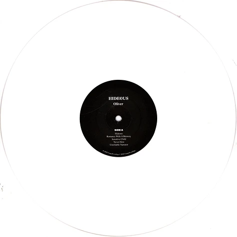 Oliver Sim of The xx - Hideous Bastard HHV Exclusive White Vinyl Edition