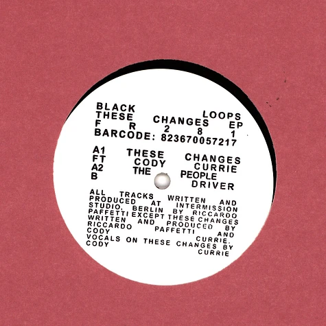 Black Loops - These Changes EP