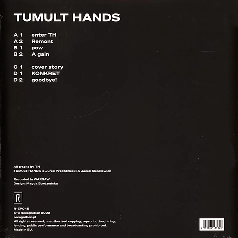 Tumult Hands - Tumult Hands Turquoise & Black Vinyl Edition