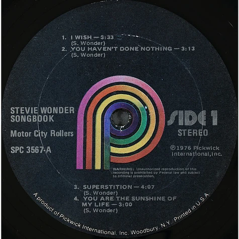 Motor City Rollers - Stevie Wonder Songbook