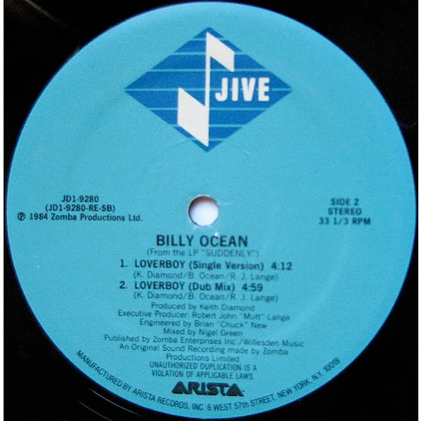 Billy Ocean - Loverboy