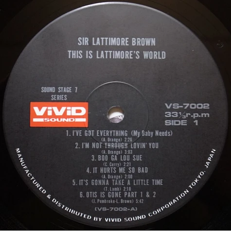 Lattimore Brown - This Is Lattimore's World