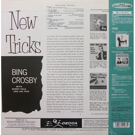 Bing Crosby With The Buddy Cole Trio - New Tricks . . .
