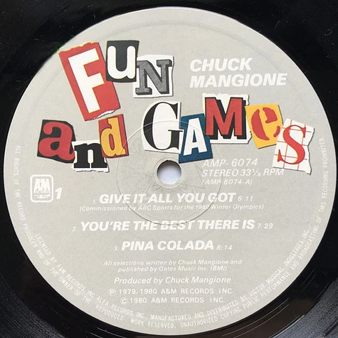 Chuck Mangione - Fun And Games