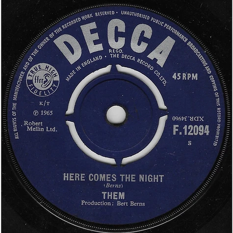Them - Here Comes The Night