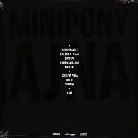 Minipony - Ajna White Vinyl Edition