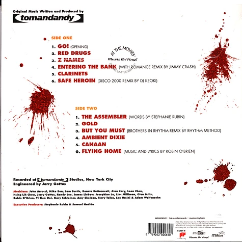 tomandandy - Killing Zoe Black Vinyl Edition