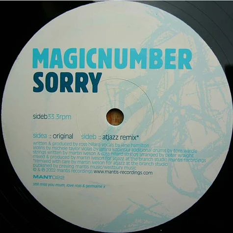 Magic Number - Sorry
