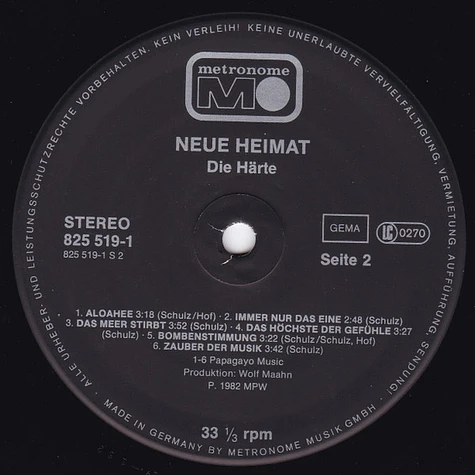 Neue Heimat - Die Härte