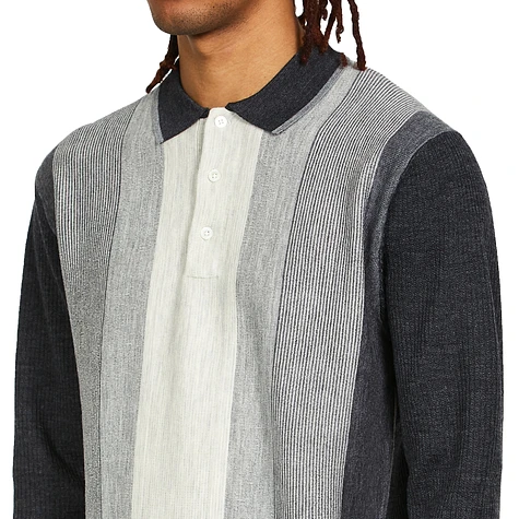 Beams Plus - Knit Polo Stripe 12G