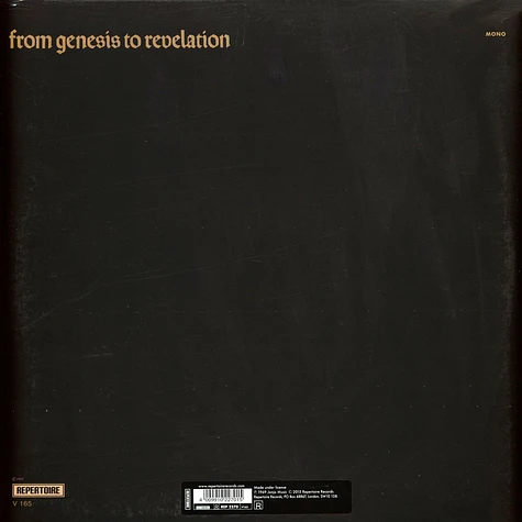 Genesis - From Genesis To Revelation Mono Version