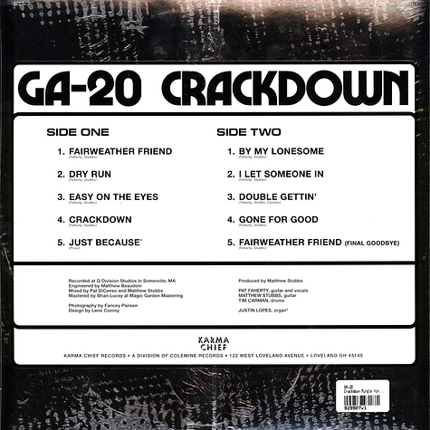 GA-20 - Crackdown Purple Vinyl Edition