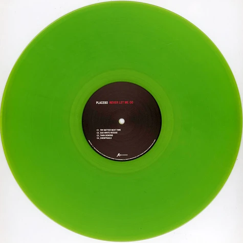 Placebo - Never Let Me Go Transparent Lime Green Vinyl Edition