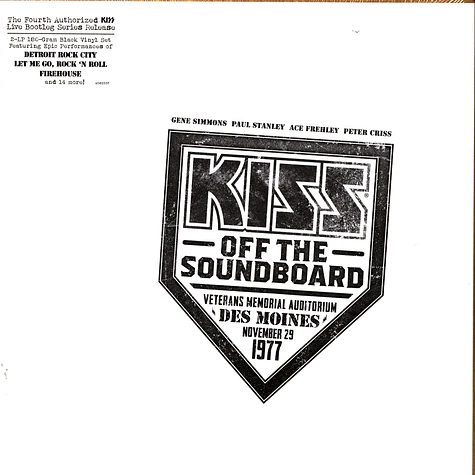 Kiss - Kiss Off The Soundboard: Live Des Moines 1977