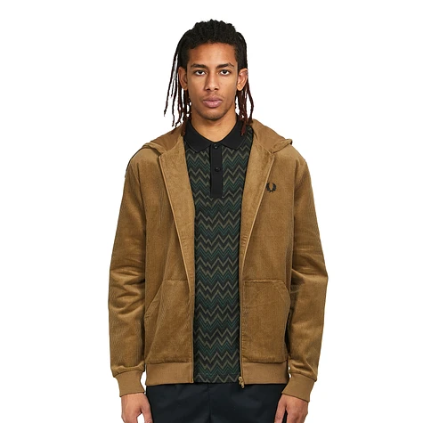 Fred Perry - Cord Hooded Track Jacket