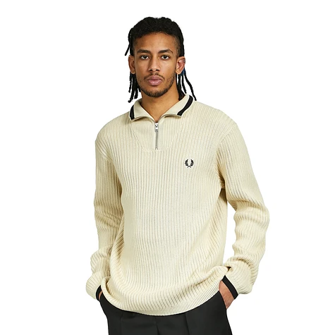 Fred Perry - Textured Funnel Neck Jumper