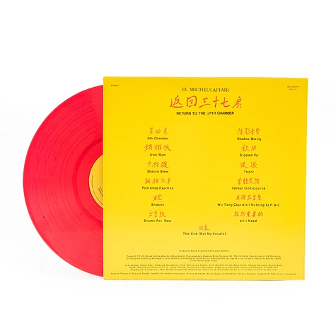El Michels Affair - Return To The 37th Chamber 20 Years HHV Clear Red Vinyl Edition