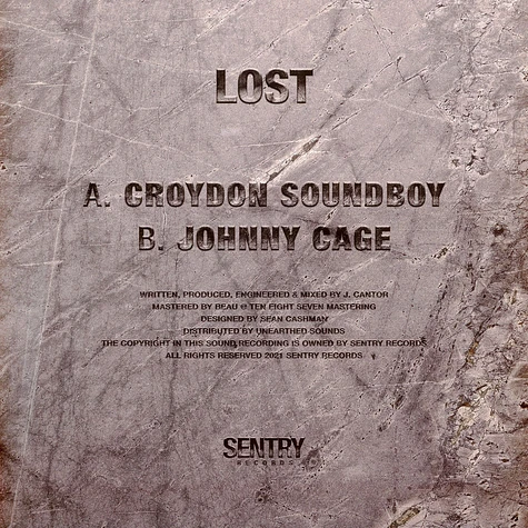 Lost - Croydon Soundboy / Johnny Cage