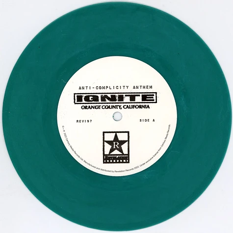 Ignite - Anti-Complicity Anthem Opaque Green Vinyl Edition