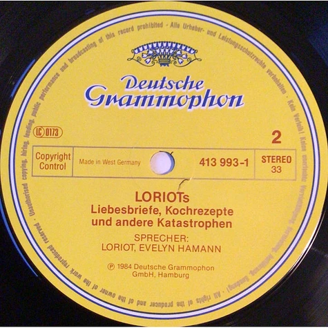 Loriot & Evelyn Hamann - Loriots Liebesbriefe, Kochrezepte Und Andere Katastrophen