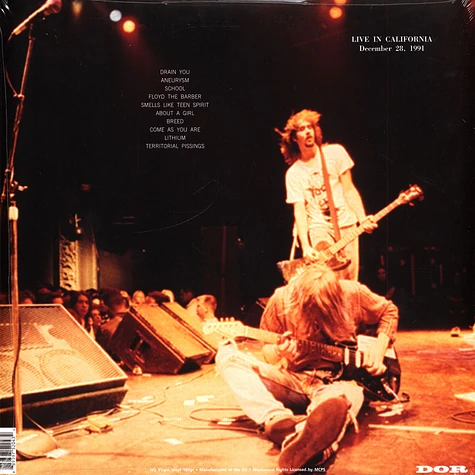 Nirvana - California Live 1991 Yellow Vinyl Edition