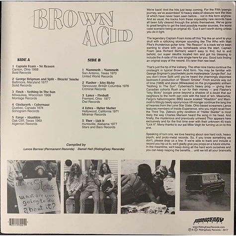 V.A. - Brown Acid: The Fifth Trip (Heavy Rock From The Underground Comedown)