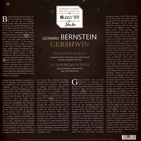 Leonard Bernstein - Gershwin
