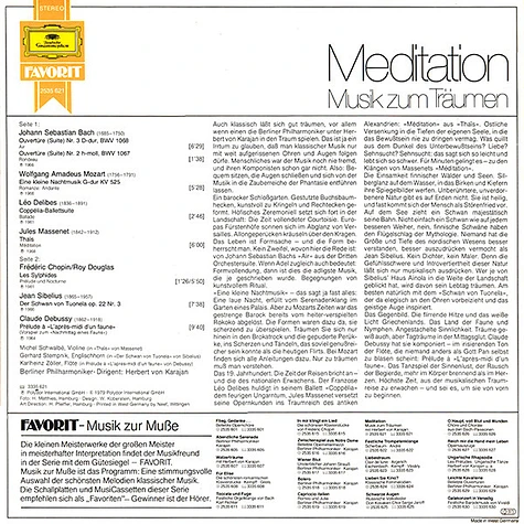 Herbert von Karajan, Berliner Philharmoniker - Meditation - Musik Zum Träumen