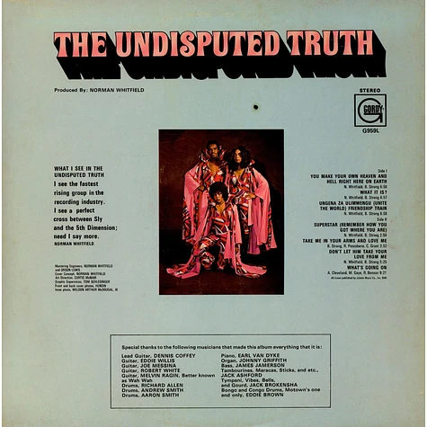 Undisputed Truth - Face To Face With The Truth