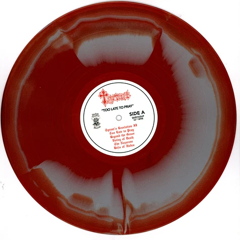 Tyrant - Too Late To Pray Red And Silver Marble Vinyl Edition