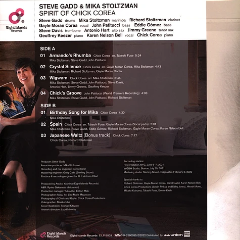 Steve Gadd & Mika Stoltzman - Spirit Of Chick Corea