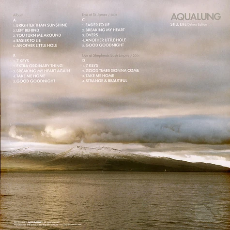 Aqualung - Still Life Sky Blue Vinyl Edition